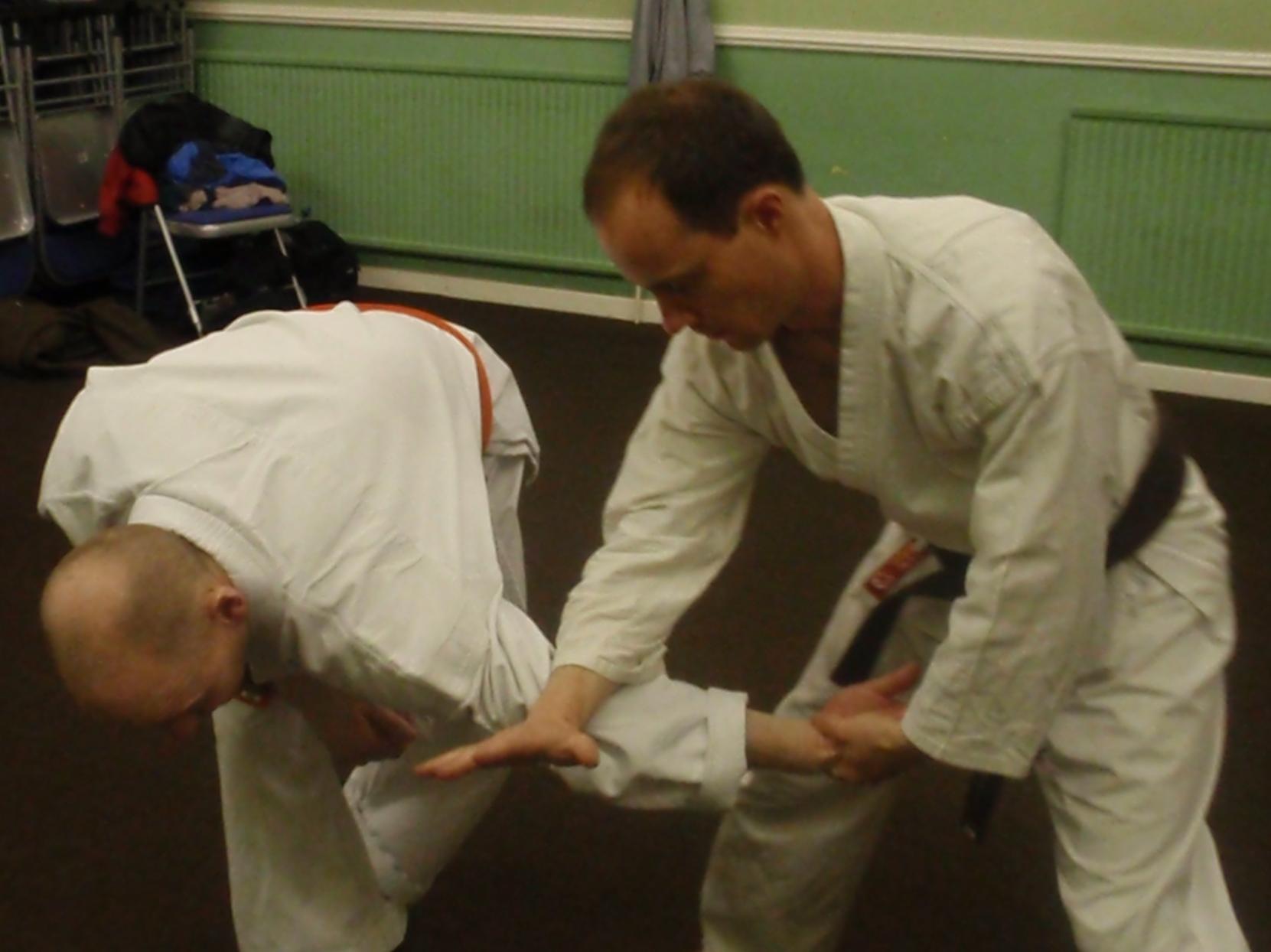 A joint-lock/takedown taught by Funakoshi in the 1920's